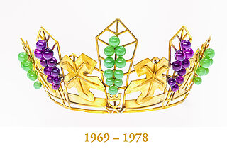 Die Krone der deutschen Weinkönigin von 1969 – 1978
